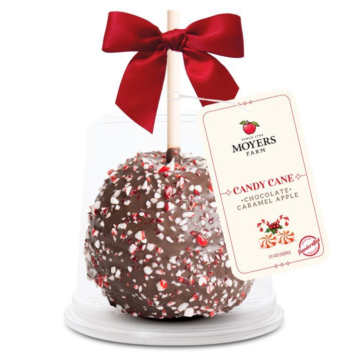 11oz - Candy Cane Chocolate Caramel Apples SPECIAL!