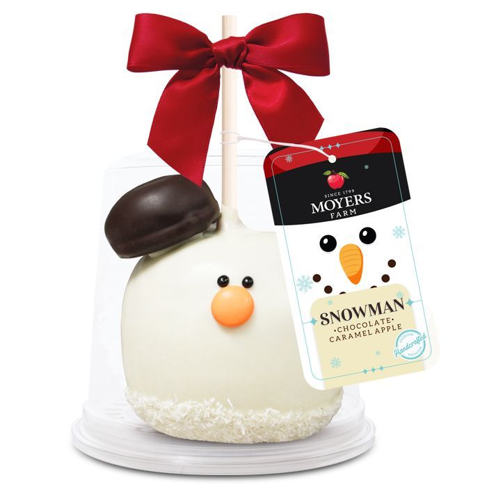 11oz - Snowman Chocolate Caramel Apples SPECIAL!