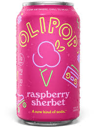 355ml - OLIPOP Raspberry Sherbet SPECIAL MUST TRY!