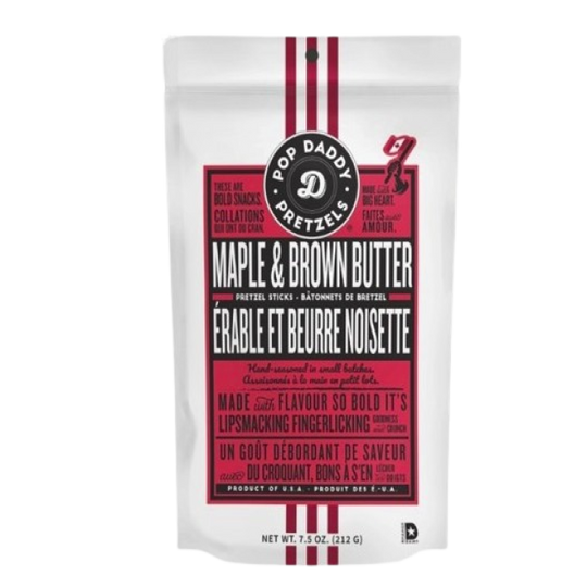 212g - POP DADDY Maple & Brown Butter Pretzel Chips SPECIAL!