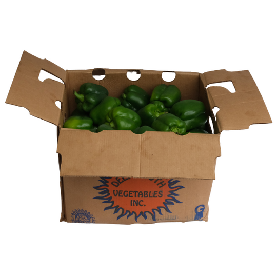22lb Box - ONTARIO Green Bell Peppers SPECIAL!