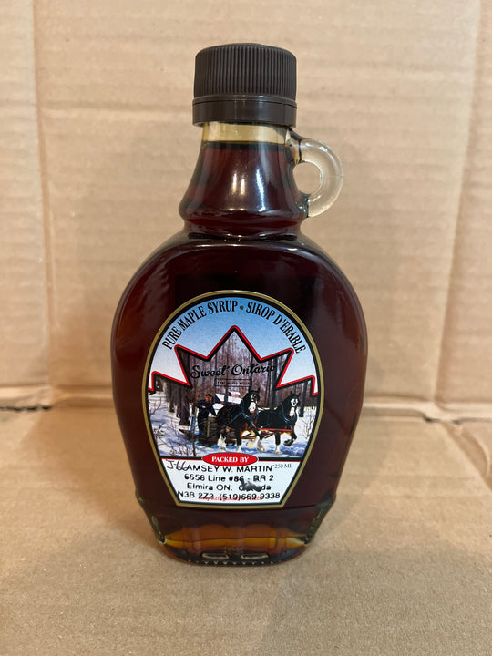 250ml GLASS BOTTLE - PURE Maple Syrup MUST TRY SPECIAL!