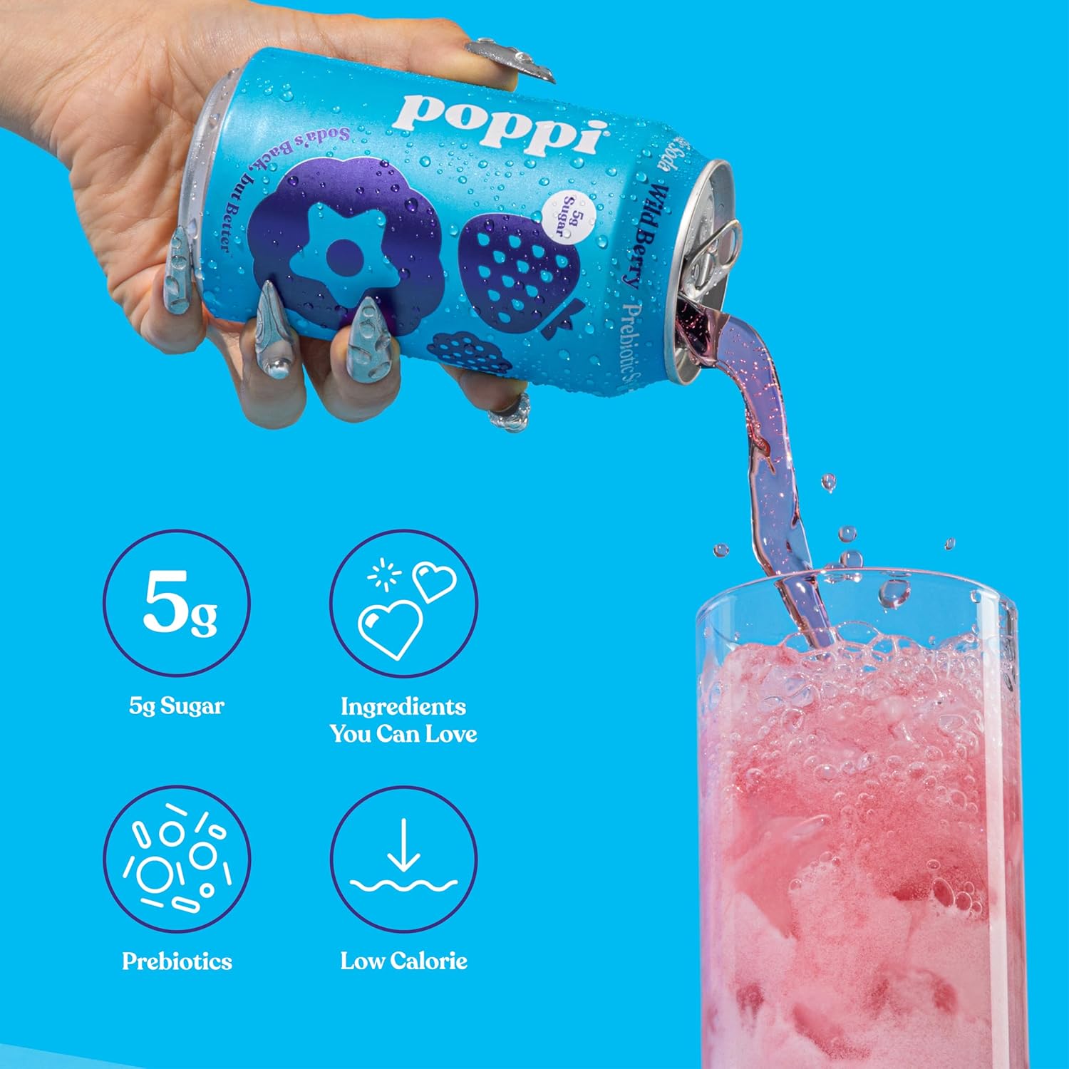355ml - POPPI SPARKLING 100% WILD BERRY MUST TRY SPECIAL!