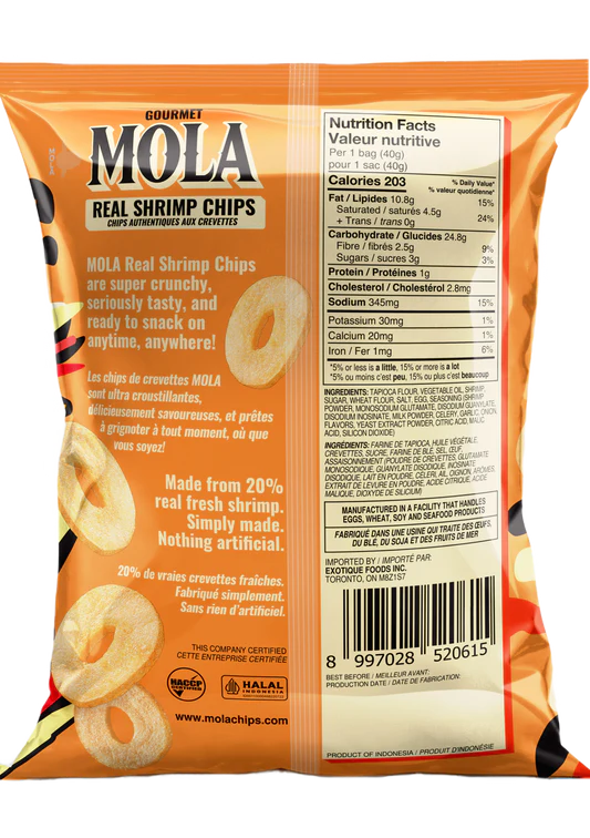40g - GOURMET Real Shrimp Chips EBI Mayo Flavour SPECIAL!