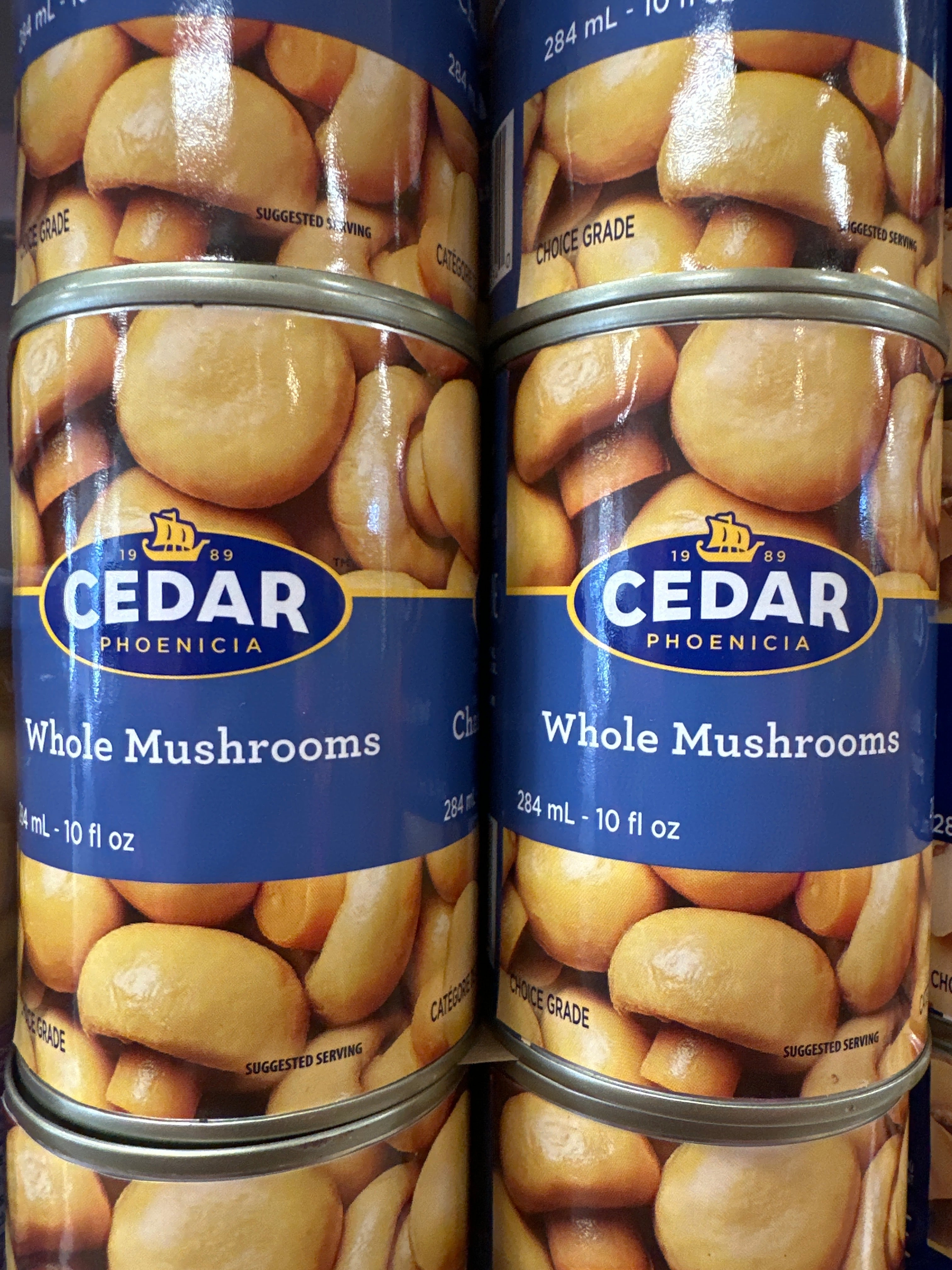 CEDAR - Whole Mushrooms 284ml