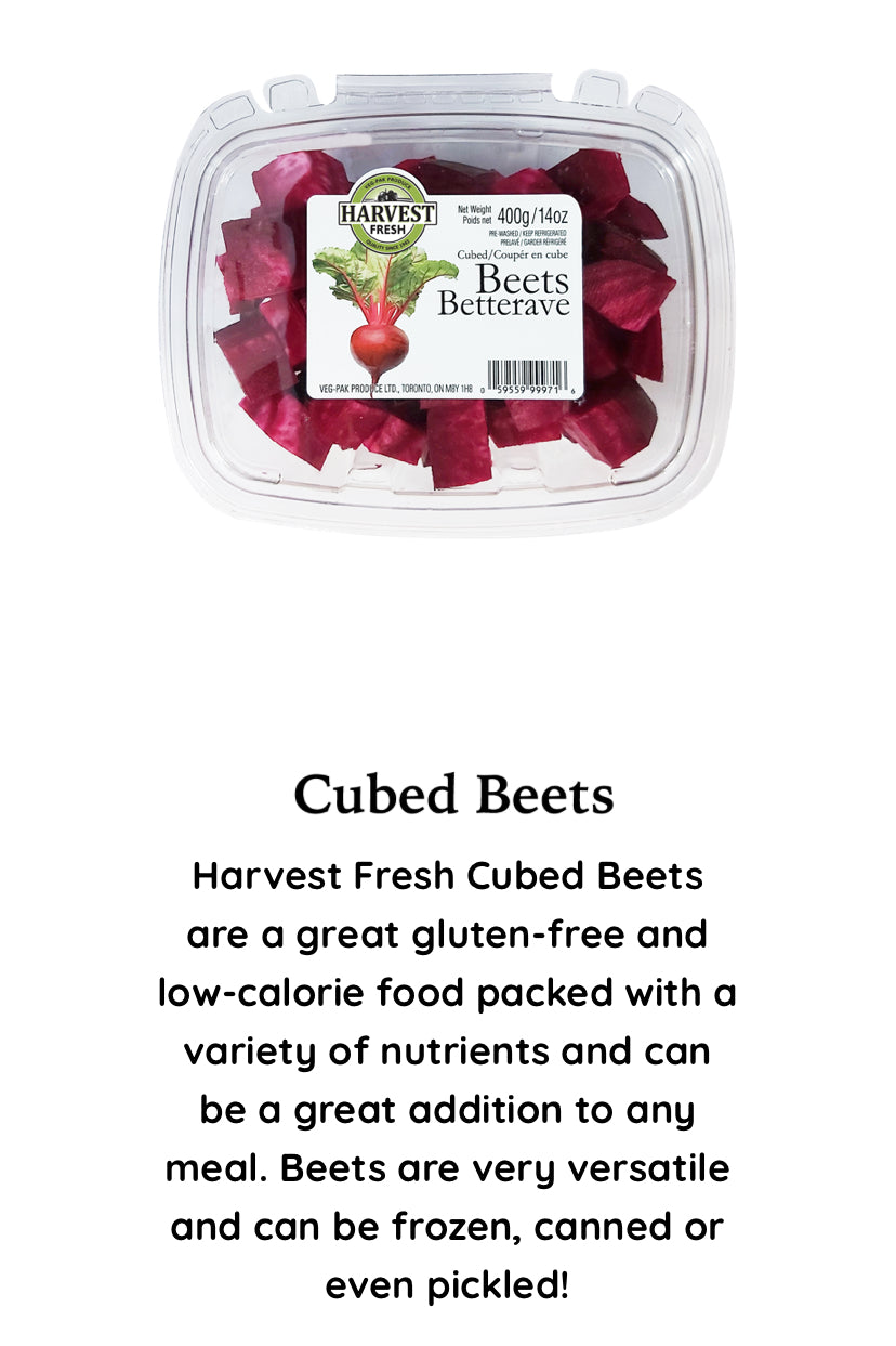 HARVEST FRESH - Cubed Beets SPECIAL! Packed Fresh to Order!
