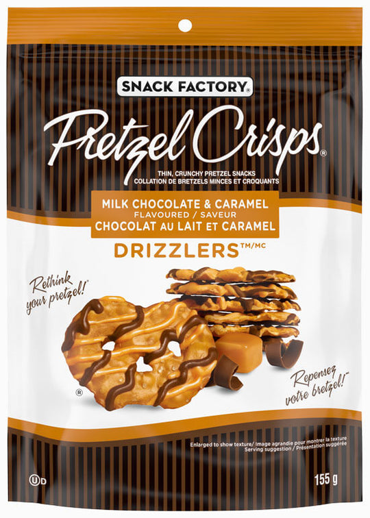 Pretzel Crisps - Milk Chocolate & CARAMEL Drizzlers SPECIAL!
