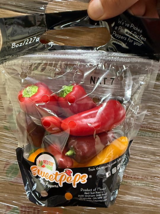 8oz - MINI Sweet Peppers SUPER SPECIAL! BACK TO SCHOOL!