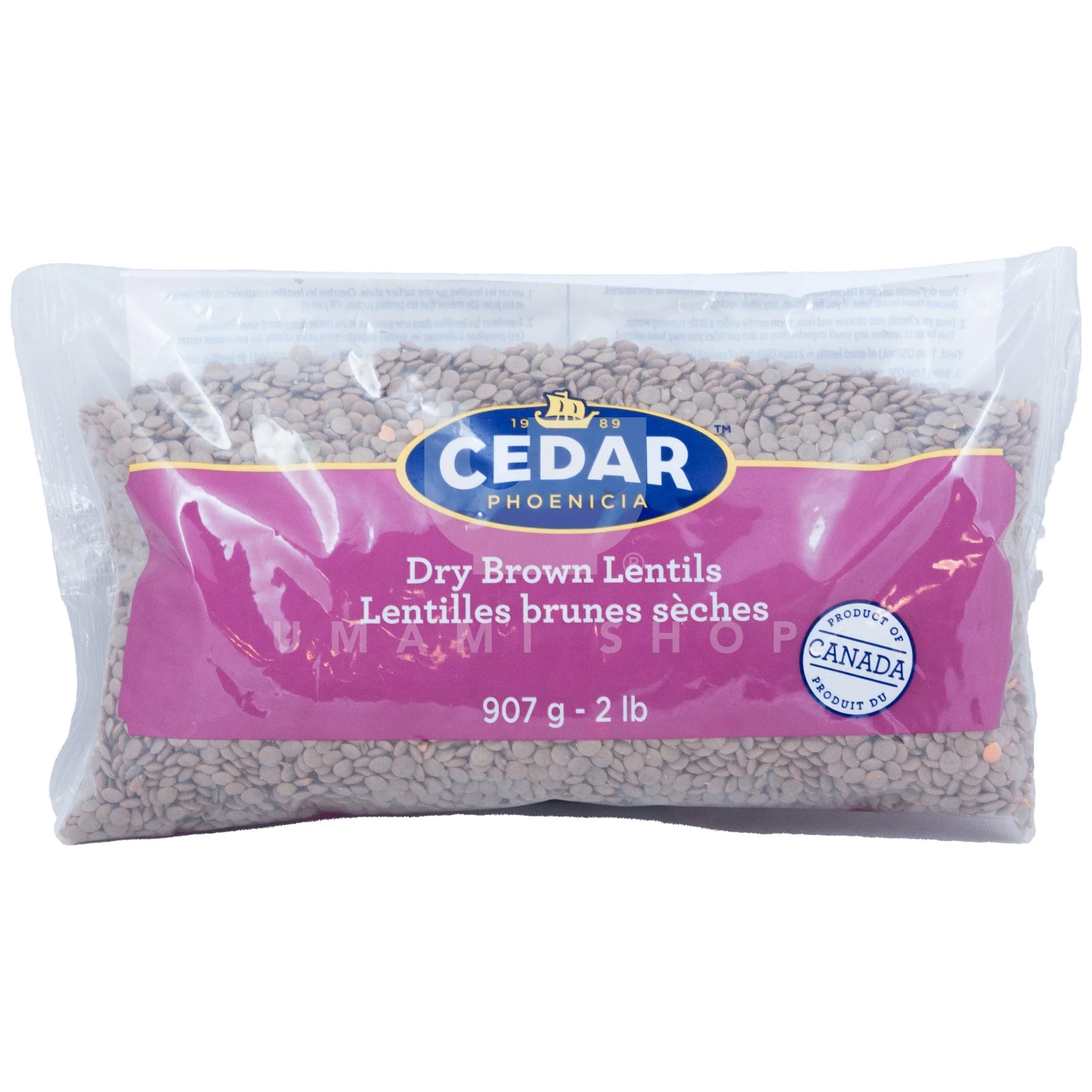 CEDAR Dry Brown Lentils 2lb