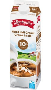 1L - Lactantia Half & Half Cream 10%