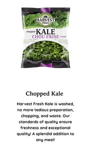 HARVEST FRESH - Chopped Kale SPECIAL!