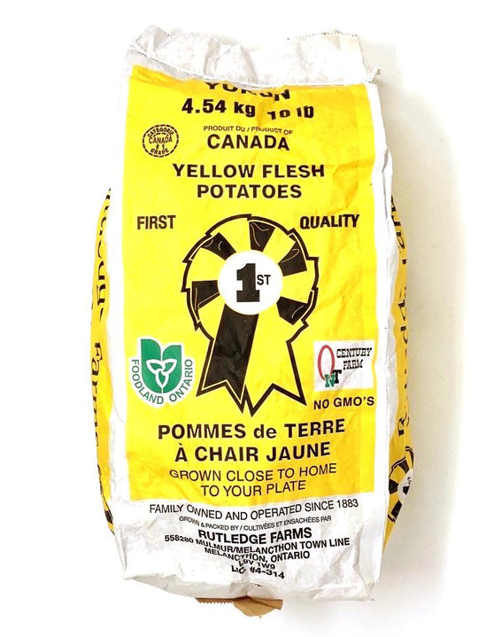 10lb Bag - ONTARIO NEW CROP YUKON Gold Potatoes SPECIAL!