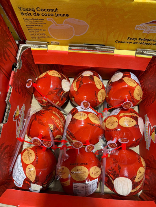 1 Whole - YOUNG Cocount with a STRAW SPECIAL!