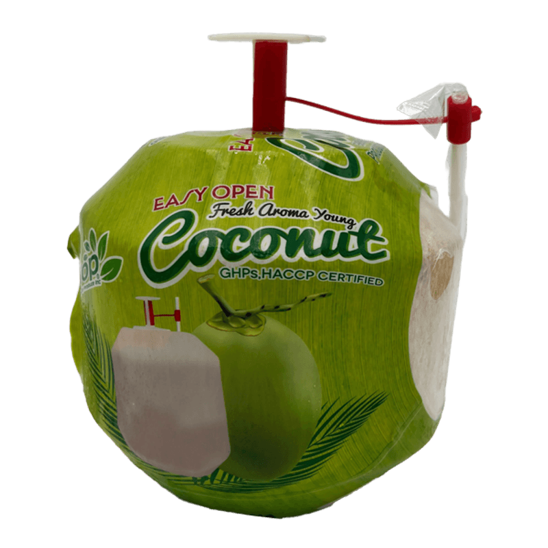 1 Whole - Easy Open Coconut with a Straw SPECIAL!
