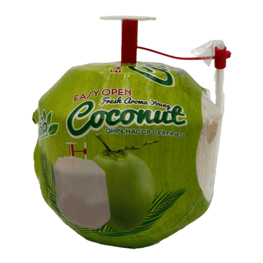 1 Whole - Easy Open Coconut with a Straw SPECIAL!