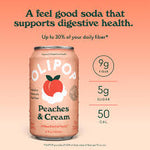 355ml - OLIPOP Peaches and Cream SPECIAL MUST TRY!