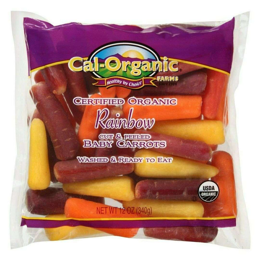 12oz Bag - ORGANIC Rainbow Baby Carrots SPECIAL!