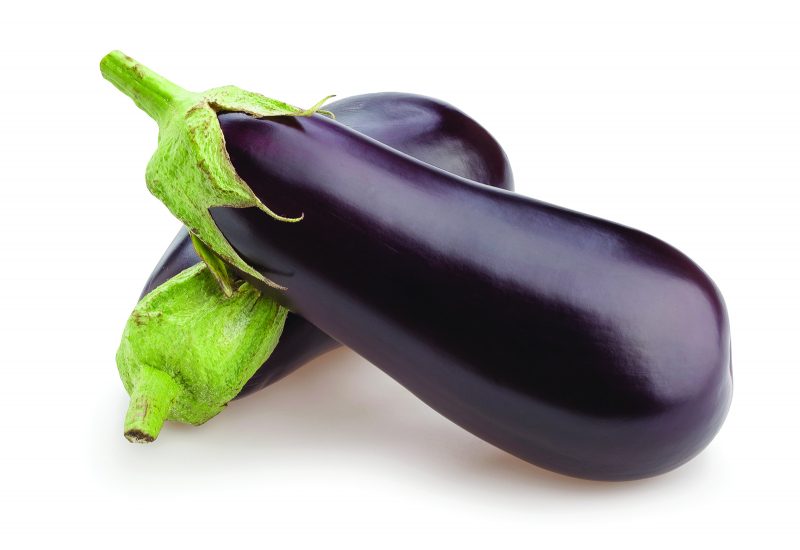 1 PC - Large ORGANIC Eggplant