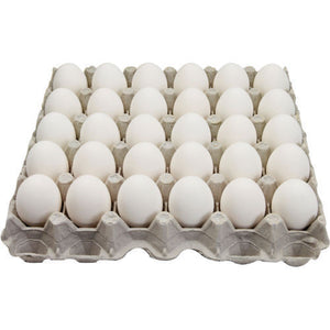 30 Flat - Free Range Large White Eggs